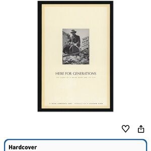 Here For Generations New Hardcover Sealed New First Edition
